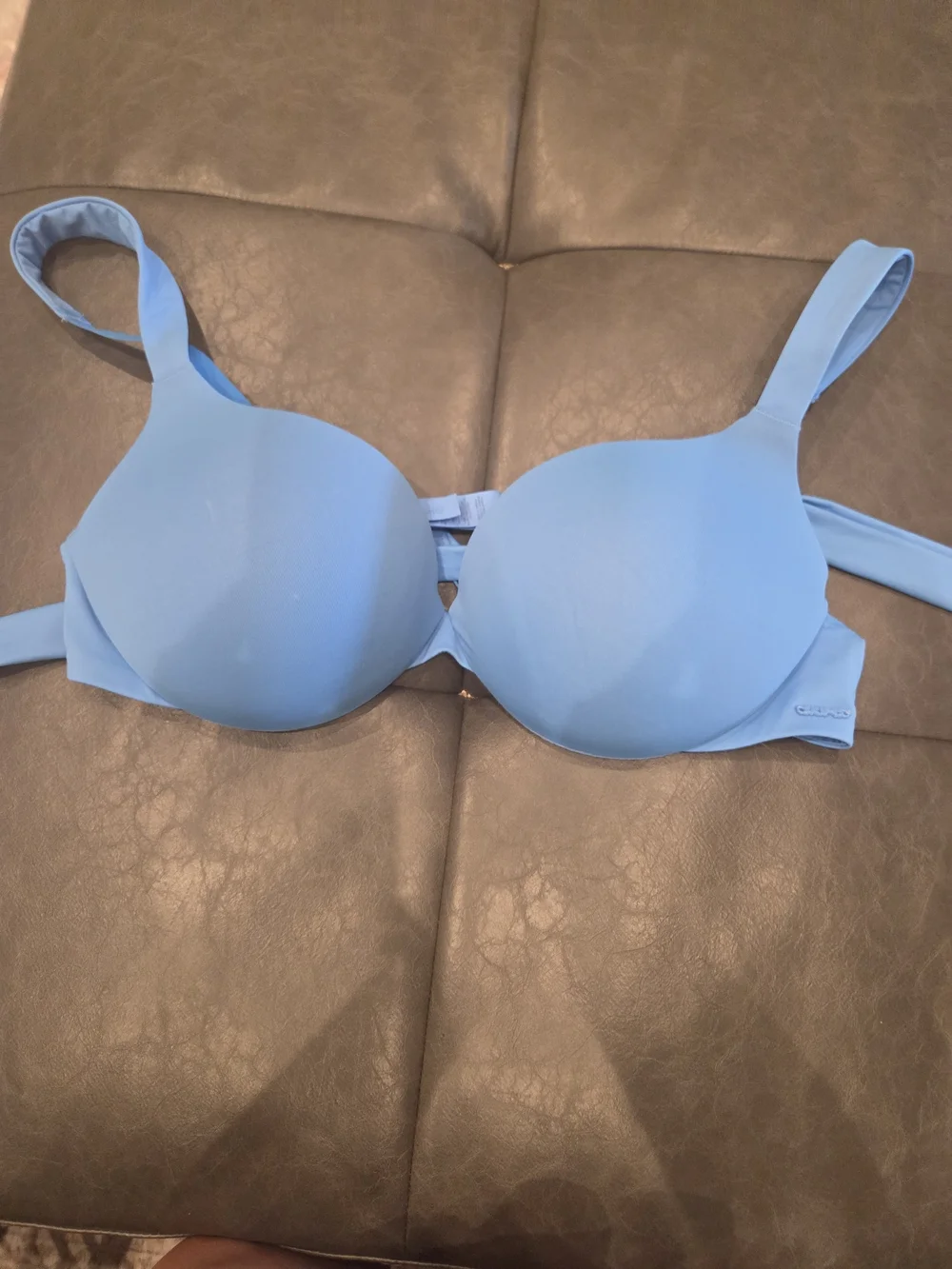 Skims Light Blue Smooth Bikini Top